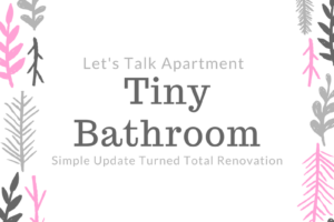 Lets Talk Apartment Bathroom :: “See, what happened was…”