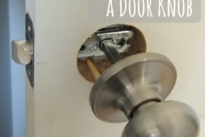 How to install a door knob the easy way!