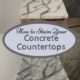 How to Stain a Concrete Countertop | How I Stained My Concrete Countertop