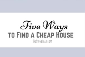 5 Ways to Find a Cheap House