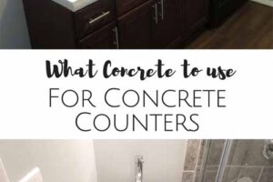 What Concrete to Use for Concrete Countertops