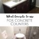 What Concrete to Use for Concrete Countertops