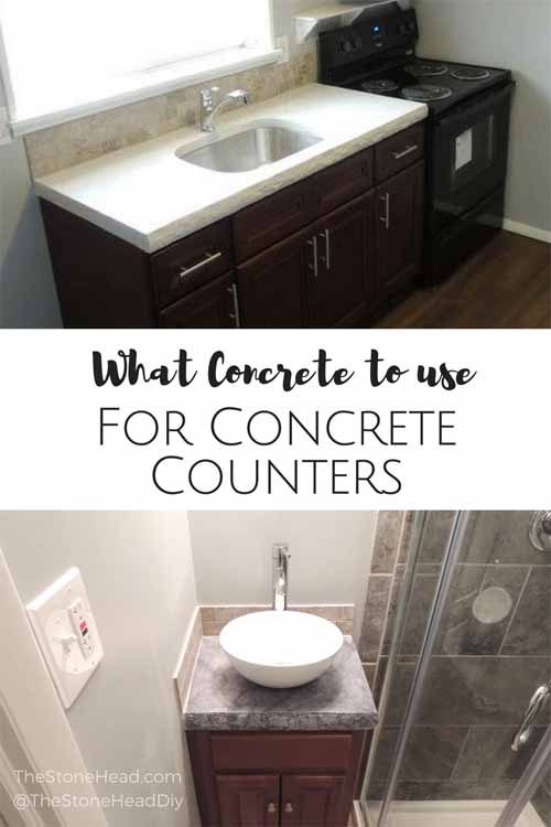 What Concrete To Use For Concrete Countertops The Stone Head